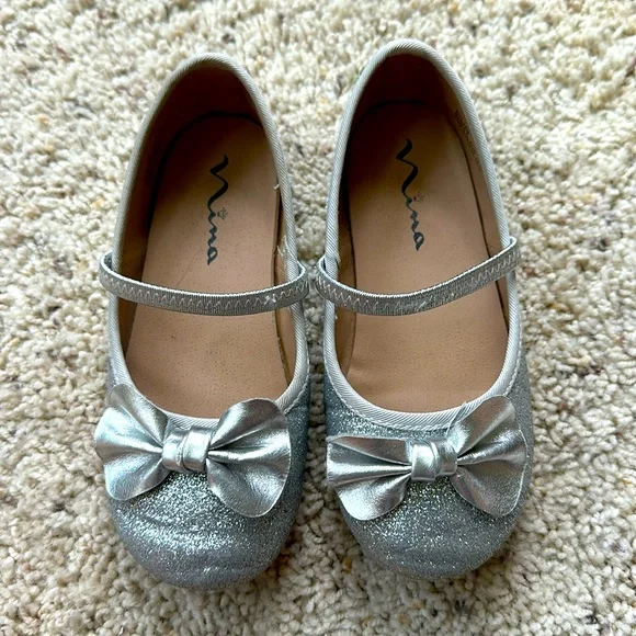 silver dress shoes size 10 Scoop Girls Silver Dress Shoe, Size 10